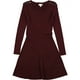 thumbnail image 1 of Maison Jules Vestido de suéter acanalado para mujer, morado, mediano, 1 of 2