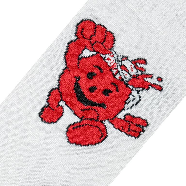 Odd Sox Crazy Socks Kool Aid Man Fun Print Novelty Crew Socks for