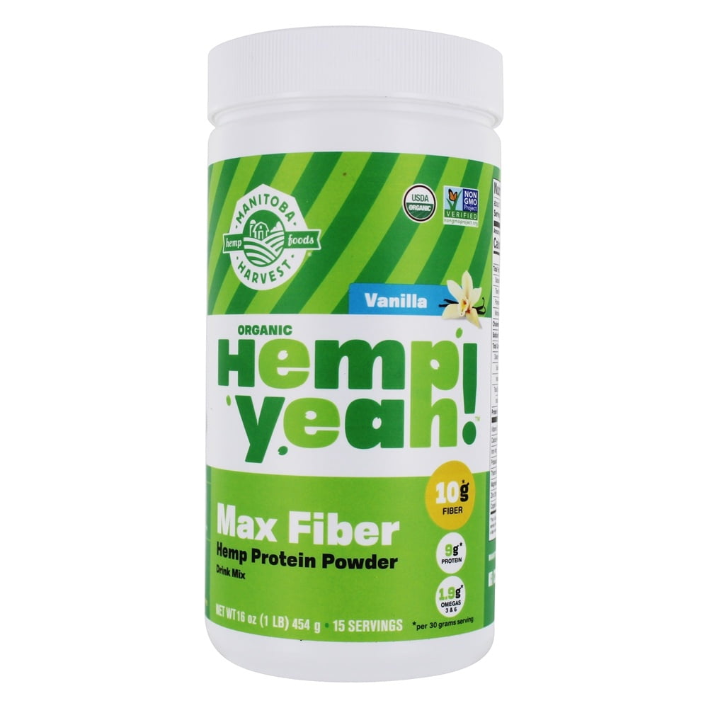 Manitoba Harvest Hemp Yeah! Max Fiber Hemp Protein Powder Vanilla 1