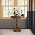thumbnail image 5 of Jofran Global Archive Hand Carved Solid Mango Wood Pedestal Table, 5 of 13