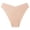 Beige, variant on Women's V-Shaped High Waisted Seamless Panties with Ice Silk Fabric and Soft Stretchy Waistband Featuring Minimalist Solid Colors Beige M