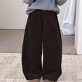 thumbnail image 2 of KVPLBQFD Girls Sweatpants Size 14-16 Cute Pants Grey Sweatpants Blue Pants Toddler Summer Clothes Little Girl Clothes Size 6-7 2 Year Old Girl, Brown 11-12 Years, 2 of 8