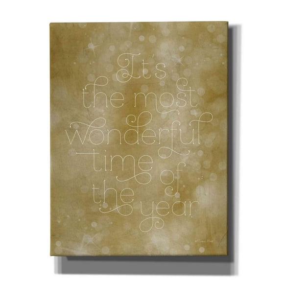 Epic Graffiti 'Most Wonderful Time of the Year' by Susan Ball, Giclee Canvas Wall Art, 26"x34"