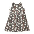 thumbnail image 4 of Girls Dress Halloween Ghost Stars Sleeveless Dress for Girls Hem A-Line Casual Sundress, 4 of 7