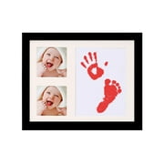Abanopi Baby Handprint and Footprint Picture Frame Kit Baby Keepsake Frames Picture Frame Kit with Ink Pad Infant Shower Gifts for New Parents