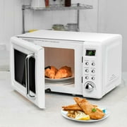 Costway 0.7Cu.ft Retro Countertop Microwave Oven