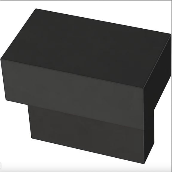Liberty P43526W-FB 1 3/16" Modern Column Cabinet Knob Flat Black Finish