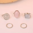 thumbnail image 2 of Fashionable Temperament Gemstone Ring Simple Small Round Ring, 2 of 15