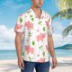 thumbnail image 3 of Balery Funny Little Pigs Camisas hawaianas de manga corta para hombre, camisas playeras de corte holgado, camisas de vacaciones con botones,Small, 3 of 7