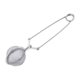 thumbnail image 1 of Infusor de té de acero inoxidable con asa, colador de té de malla con bola a presión, reutilizable, de metal, con pinzas para té suelto, hierbas y especias., 1 of 8