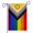 Intersex Progress Garden Flag, variant on Progress Rainbow Pride Flag Small Pansexual Garden Flags for Lawn, Yard, and Patio Decorations