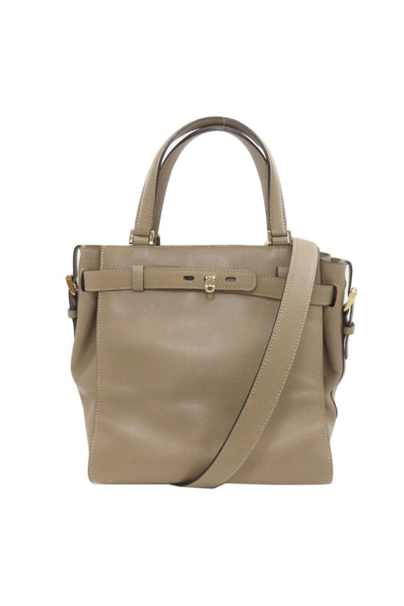 Pre-Owned Valextra B-Cube 2-Way Handbag, Calfskin, Women's