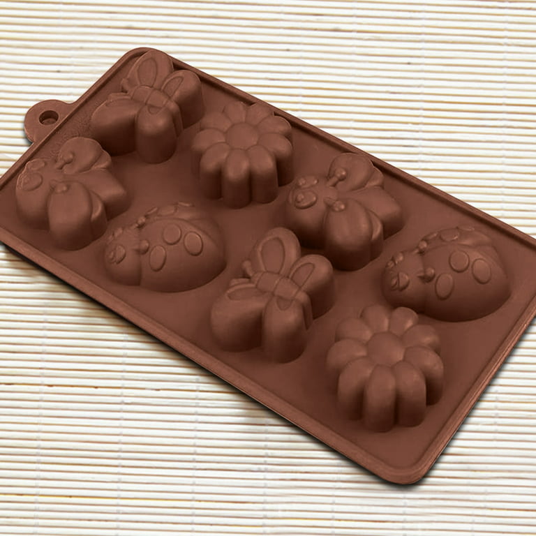 Turilly Cake Molds Clearance, DIY Silicone Mold Bee Butterfly Beetle Flower Cake Chocolate Candy, Adult Unisex, Size: One size, 3pcs