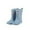 Light Blue, variant on Krdevn Children's Short Boots with Mid Calf Length Lightweight and Elegant Featuring Smooth Curved Design Suitable for Rain,Toddler Girl Shoes,Boys Shoes,Size:10-10.5 Years