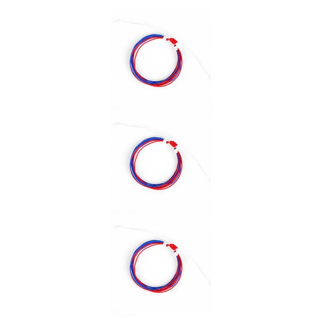 sweethay de cuerda ajustable elegante cuerda de mano cómoda accesorios de mujer regalo creativo para chicas adolescentes azul oscuro + naranja Type1 NO1