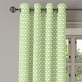 thumbnail image 2 of Ambesonne Retro Grommet Curtain, Inner Circles with Dots, 50" x 120", Pale Green and White, 2 of 6