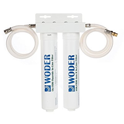 Woder FRM Fluoride Filter - World's Best Dual Stage Residential Fluoride Removal Filtration System for Homes and Business- Consistently Removes 95% of Fluoride - Quick (Best Fluoride Removal System)