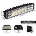 thumbnail image 2 of 24 LED Car Light Bar 72W 6000K Super Bright Car LED Work Light IP67 Waterproof Flood Spot Light LED, 2 of 10