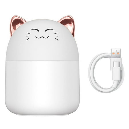 

New Desktop Humidifier With Colorful Atmosphere Light 250ml Capacity Cool Mist Aroma Diffuser Home Bedroom Humidifier Purifier