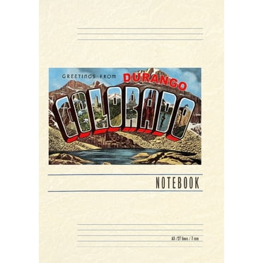 Vintage Lined Notebook Greetings from Durango (Paperback)