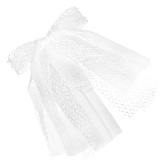 GOOHOCHY 1Pcs Wedding Veils for Brides Bridal Veil in White Net Yarn 38.5x24cm