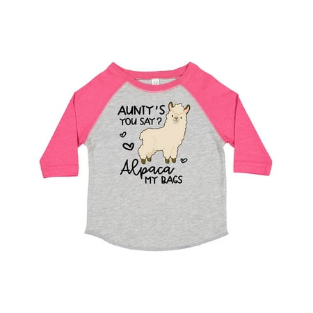 

Inktastic Aunty s You Say Alpaca My Bags Gift Toddler Boy or Toddler Girl T-Shirt