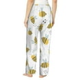 thumbnail image 3 of Pajama Pants Women, Bee print Sweatpants Soft Sleep Lounge Pants, Casual PJ Bottoms Pants with Pockets, 3 of 5