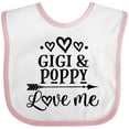 thumbnail image 3 of Inktastic Gigi and Poppy Love Me Girls Baby Bib, 3 of 4