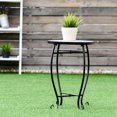 thumbnail image 4 of Costway Table d'Appoint Support de Plante en Acier Océan Extérieur Intérieur Jardin, 4 of 9