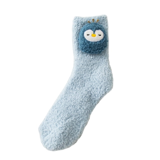 Womens Winter Socks, Mid Tube Socks with Fleece for Warmth and Cold Protection