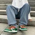thumbnail image 3 of Fashion men's straight leg loose jeans, summer new trendy brand Instagram high street versatile casual wide leg mop pants, 3 of 10