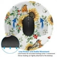 thumbnail image 4 of Disketp Sunflowers Leaves And Birds Small Mouse Pad 7.9x7.9 Inches,Washable Round Mousepad For Office Laptop Computer,Non-Slip Rubber Base Mouse Pads For Wireless Mouse, 4 of 9