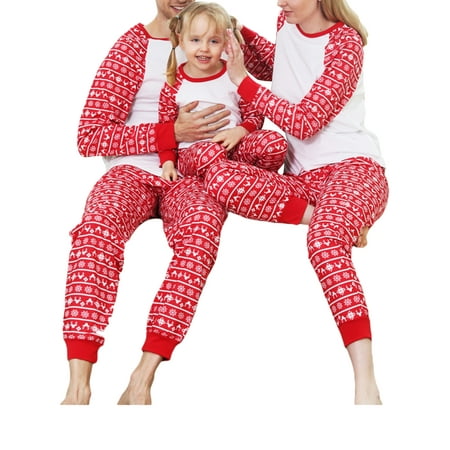 

Afunbaby Family Matching Clothes Christmas Sleepwear Xmas Tree Print Tops Trousers Baby Romper Pajamas Set