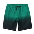 thumbnail image 5 of Zylanna Men's Board Shorts with Pockets, Quick Dry Gradient Color Drawstring Elastic Waist Swim Trunks Casual Summer Beach Shorts for Men Multicolor, 5 of 5