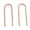 14K Rose Gold Filled Diamond Cut Wire, variant on 14K Rose Gold Filled Mini Upside Down Huggie Hoop Arc Ear Cuff Hook Earring Open Teardrop Piercing Earrings Round 13mm (14K Rose Gold Filled, Smooth Wire | 13mm)