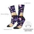 thumbnail image 6 of Honeii Lavender Flowers Print Adult Socks,Crew Socks,Casual Calf Socks,Daily Wear Socks for Men & Women, Perfect for Sports, Casual and Everyday Use, 6 of 6