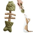 thumbnail image 2 of Barhoo Catnip Toys Cat Nip for Cats Creative Fish Bone Cat Toy Wooden Teeth Cleaning Stick Natural Fishbone Dental Care Tool Feline Tooth Cleaning Toy Durable Chew Toy for Cats Oral Health, 2 of 9