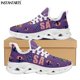 thumbnail image 1 of Zapatillas deportivas informales con diseño de bandera de EE. UU. para mujer, zapatos para caminar con cordones transpirables, zapatos planos con estampado de calavera y bandera estadounidense, 1 of 6