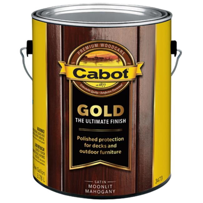 Cabot Gold Low VOC Wood Stain, Gallon, Moonlit Mahogany Finish