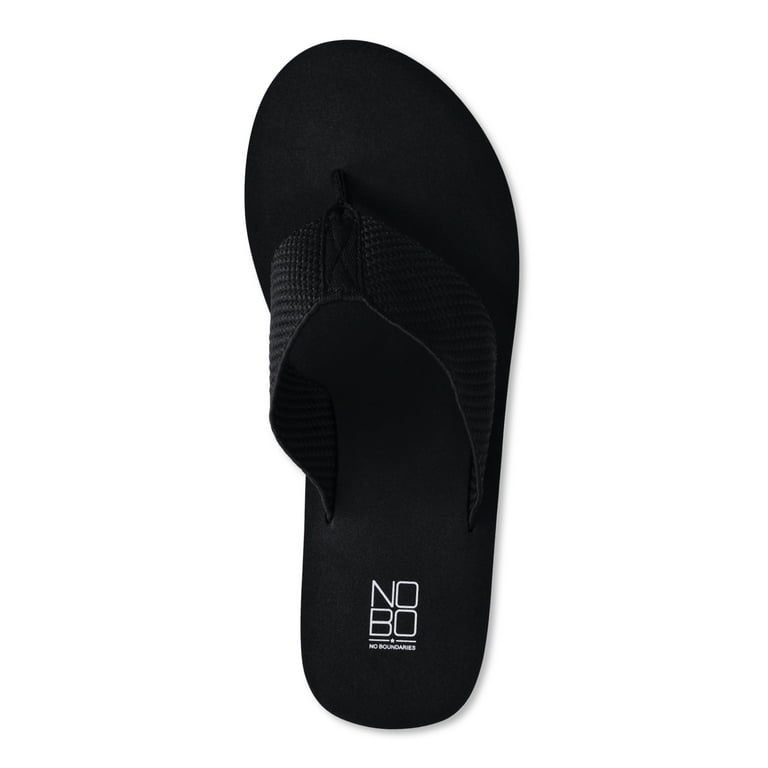 No Boundaries Women's Mid-Heel Platform Thong Wedge Sandals No Boundaries Women's Mid-Heel Platform Thong Wedge Sandals