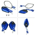 thumbnail image 3 of 1 Pair Motorcycle Mirror with Fully Adjustable Joint Bo-lt, of Scooter Aluminum Flame Pattern Side Rear View Mirrors for M8M10 Universal Motorcycle for M8M10 Universal Motorcycle[blue], 3 of 9