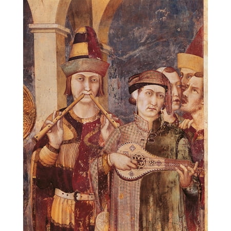 St Martin Of Tours Receives The Investiture As Knight By Emperor Julian Poster Print