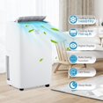thumbnail image 2 of Versatile 14,000 BTU Portable Air Conditioner – 4-in-1 AC: Cooling, Dehumidifier, Fan & Sleep Mode – Quiet, 24H Timer, Remote, Window Kit – Up to 700 Sq.Ft – White, 2 of 7