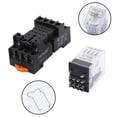 thumbnail image 2 of TWTADE/AC 110V 10A Coil Electromagnetic Power Relay 8 Pins 2DPT 2NO+2NC with Indicator Light and Socket Base -YJ2N-LY_Gift Of G, 2 of 4