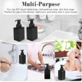 thumbnail image 5 of 3 Pack 15oz/450ml Foaming Soap Dispenser Plastic Foam Pump Bottle Refillable Liquid Soap Container for Shampoo Body Hand Wash Bathroom Kitchen Sink - Black, 5 of 6