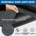 thumbnail image 4 of WILALY 48" x 36" Indoor Outdoor Doormat, Heavy Duty Non Slip Rubber Backing, Low Profile Entry Mat for High Traffic Areas, Dark Gray, 4 of 7