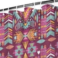 thumbnail image 3 of Colorful Tribal Pattern Shower Curtain 72"x72" ,Bathroom Decorative Shower Curtains Set with 12 Hooks,Modern Waterproof Washable Shower Curtain, 3 of 6