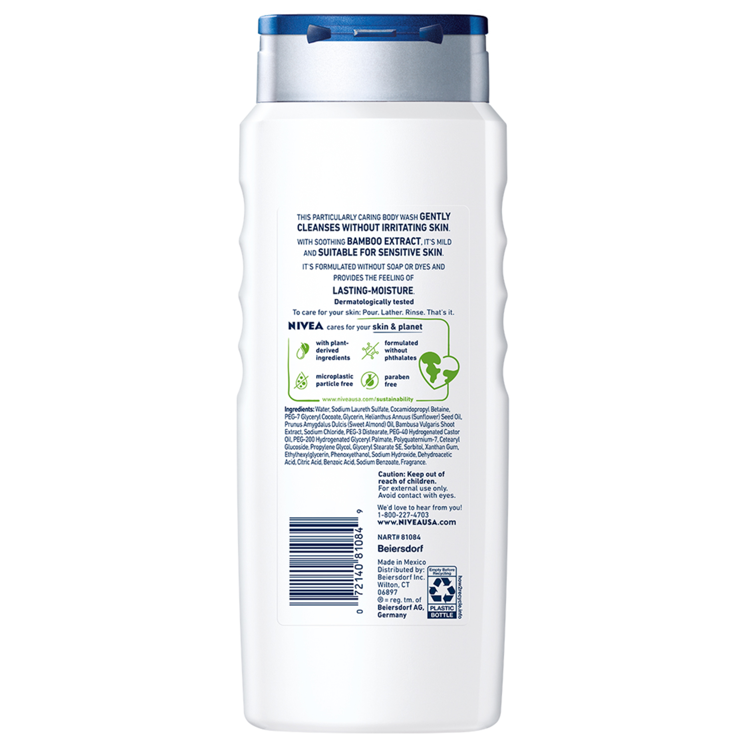 NIVEA MEN Sensitive Body Wash with Bamboo Extract, 16.9 Fl Oz Bottle - image 13 of 13