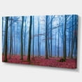 thumbnail image 2 of Forêt Brumeuse en Photo Bleue et Rose - Art Moderne sur Toile, 2 of 4
