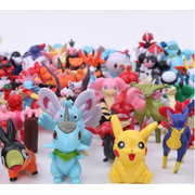 Pokemon Pikachu Toy Mini Set, 24 Pcs Mini Figures for Kids Cake Toppers and Shower Cake Birthday Party Animals Toys Set